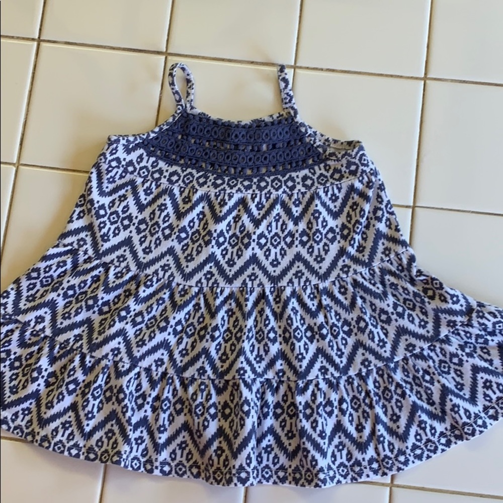 Blue print dress